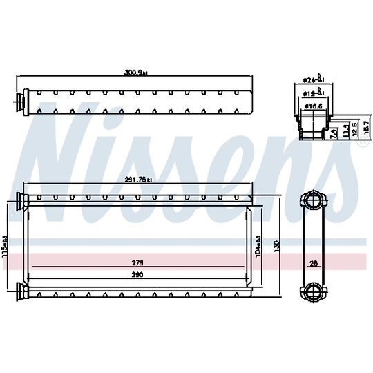 707201 - Heat Exchanger, interior heating 