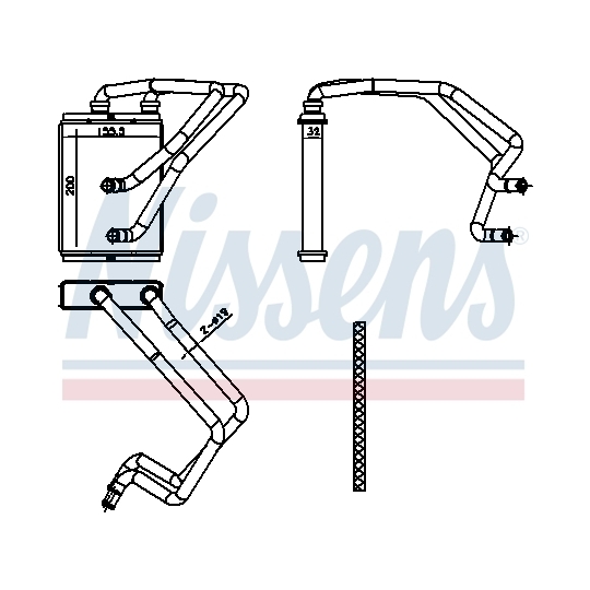 707174 - Heat Exchanger, interior heating 