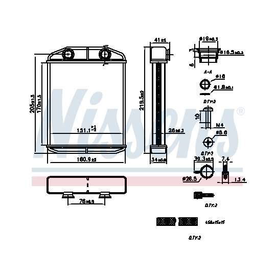 707196 - Heat Exchanger, interior heating 