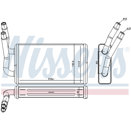 71778 - Heat Exchanger, interior heating 