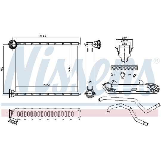 72067 - Heat Exchanger, interior heating 