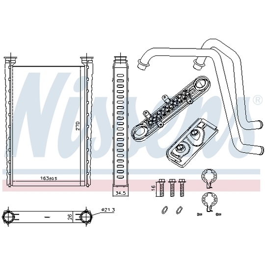 72054 - Heat Exchanger, interior heating 