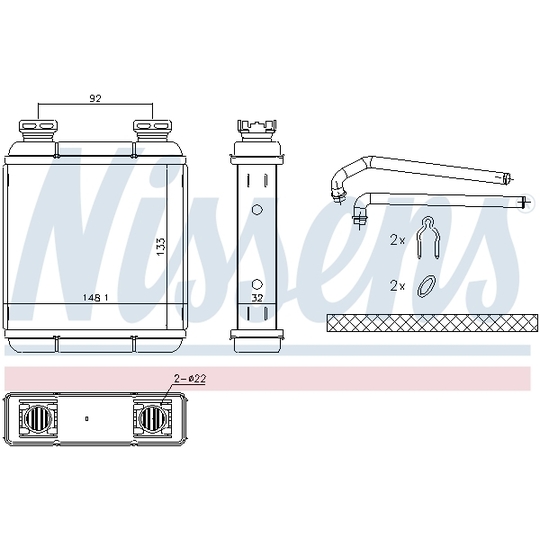 72072 - Heat Exchanger, interior heating 