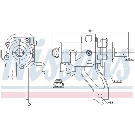 831079 - Vattenpump, motorkylning 