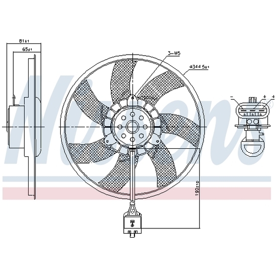 850061 - Fan, radiator 