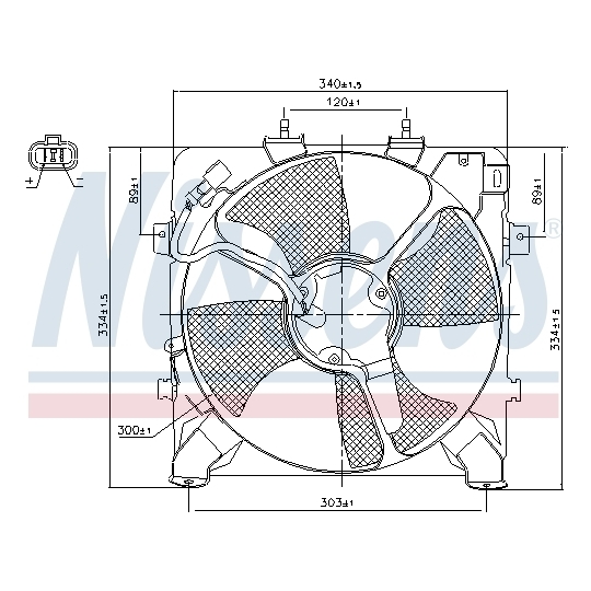 85045 - Fan, A/C condenser 