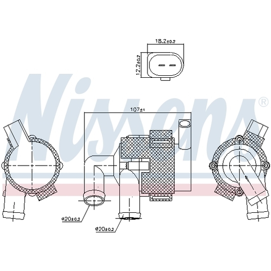 831380 - Veepump, mootori jahutus 