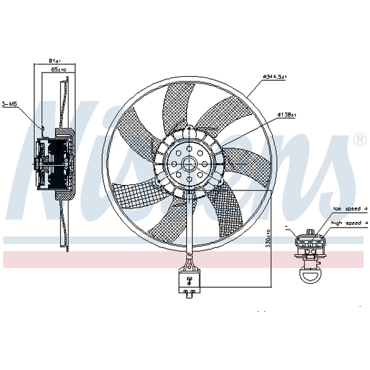 850062 - Ventilaator, mootorijahutus 