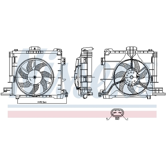 850009 - Fan, radiator 