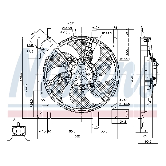 85028 - Ventilaator, mootorijahutus 