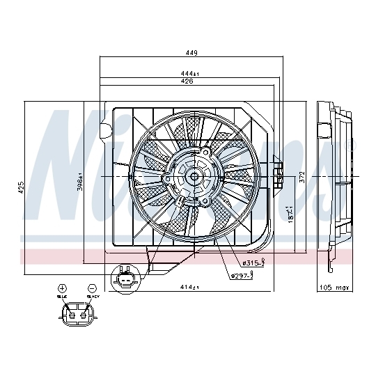 85091 - Fan, radiator 