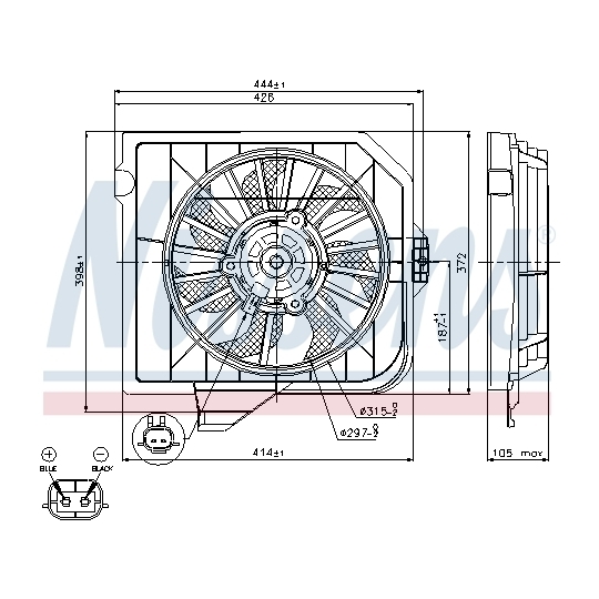 85090 - Fan, radiator 