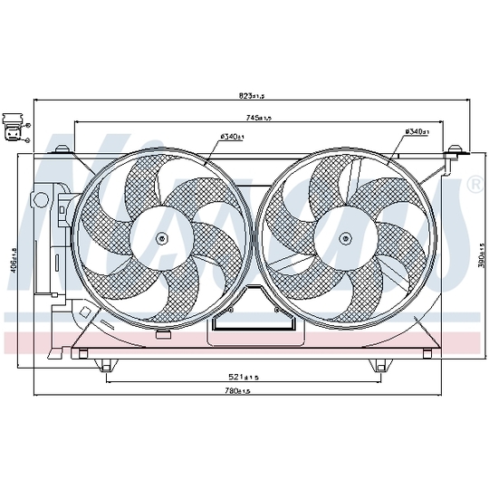 85074 - Fan, radiator 