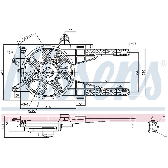 85141 - Fan, radiator 