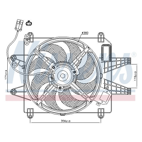 85167 - Fan, radiator 
