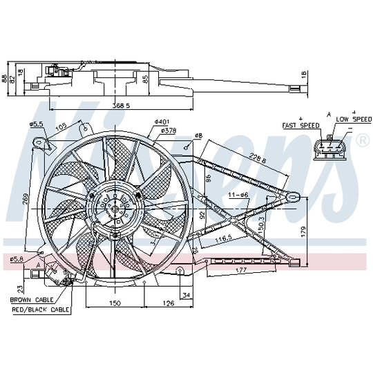 85185 - Ventilaator, mootorijahutus 