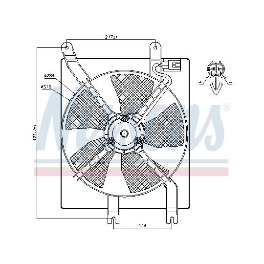 85356 - Fan, A/C condenser 