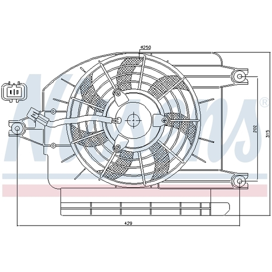85273 - Fan, A/C condenser 