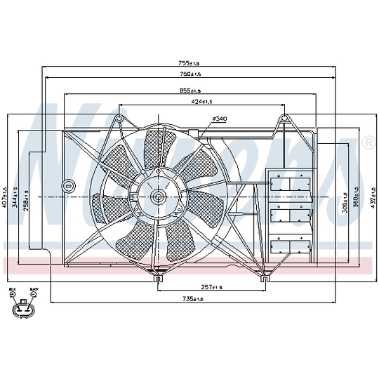 85327 - Fan, radiator 