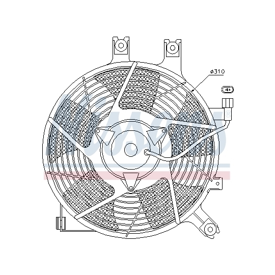 85384 - Fan, A/C condenser 