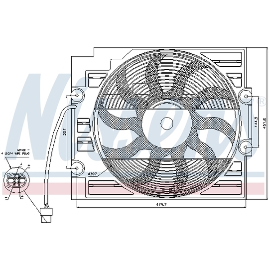 85421 - Fan, A/C condenser 