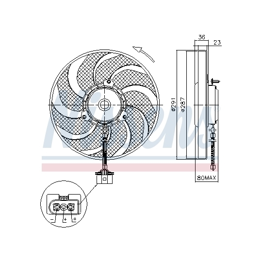 85545 - Fan, radiator 