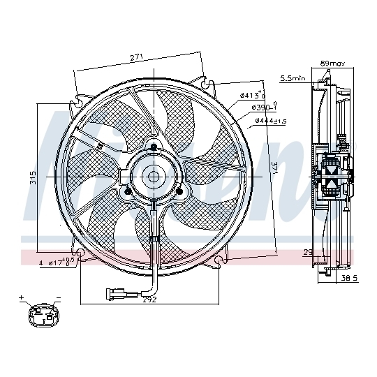 85606 - Fan, radiator 
