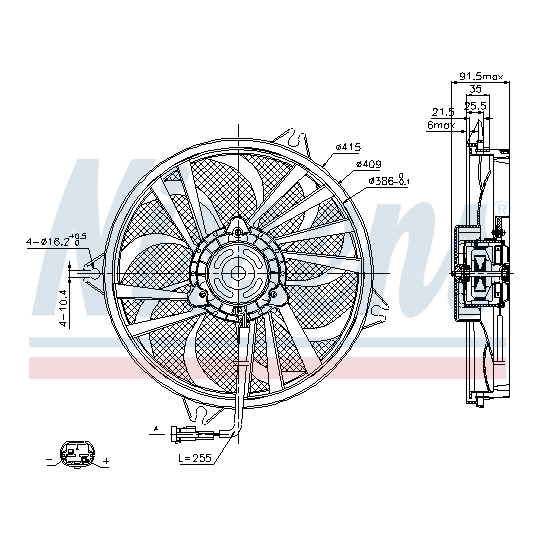 85605 - Fan, radiator 