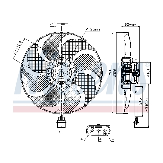 85690 - Fan, radiator 