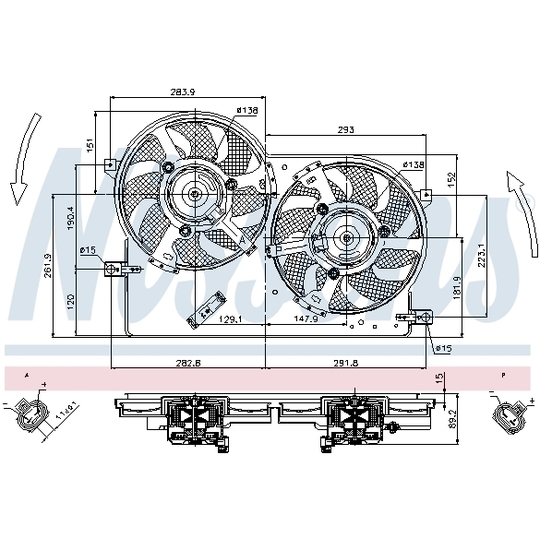 85696 - Ventilaator, mootorijahutus 