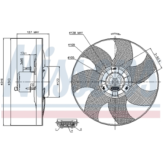 85698 - Fan, radiator 