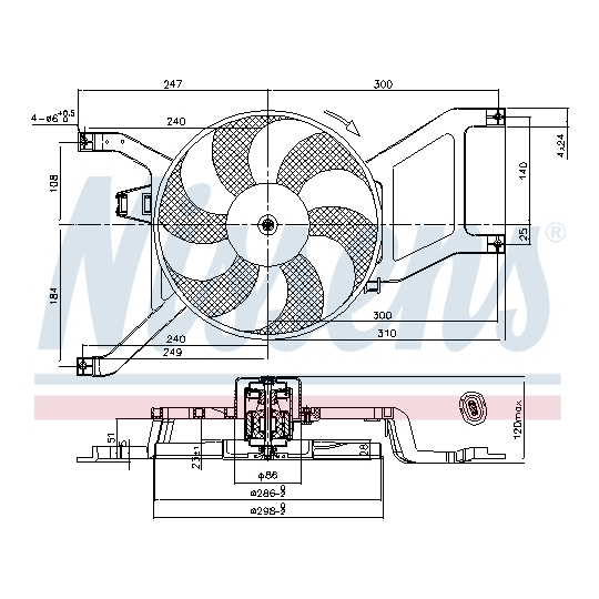 85714 - Ventilaator, mootorijahutus 