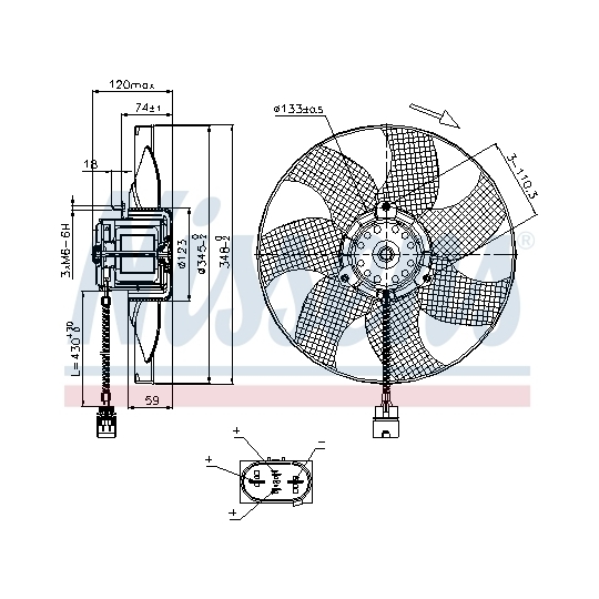 85726 - Ventilaator, mootorijahutus 