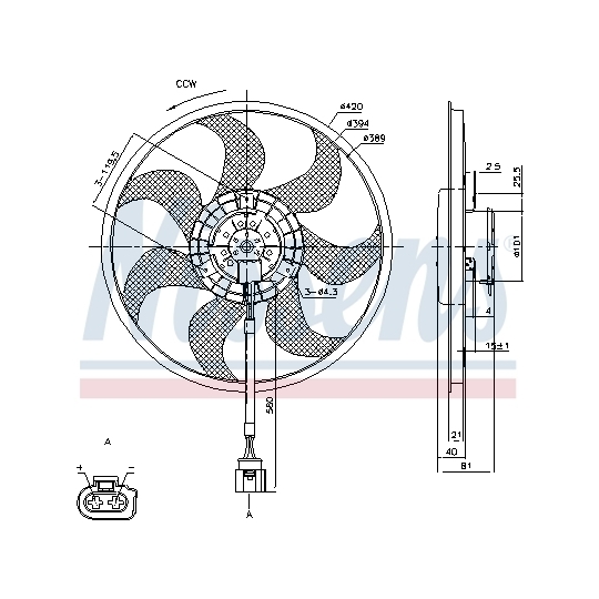 85805 - Fan, radiator 