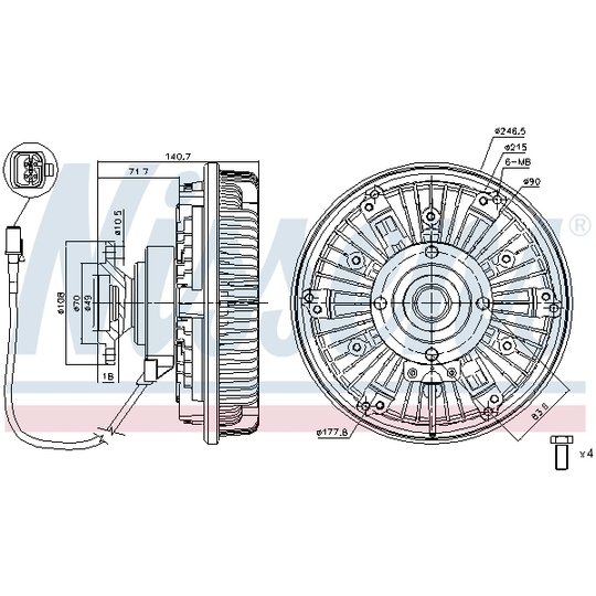 86024 - Clutch, radiator fan 