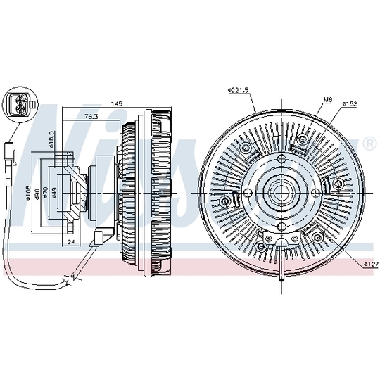 86022 - Clutch, radiator fan 
