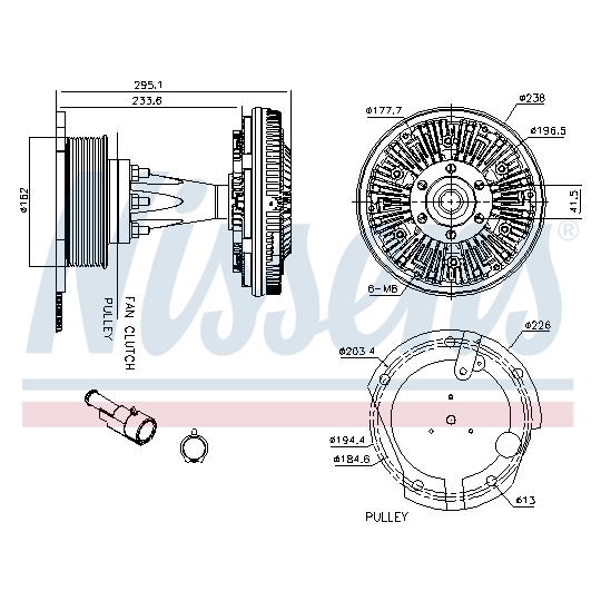 86128 - Clutch, radiator fan 