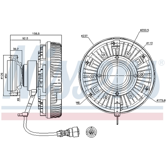 86075 - Sidur, radiaatoriventilaator 