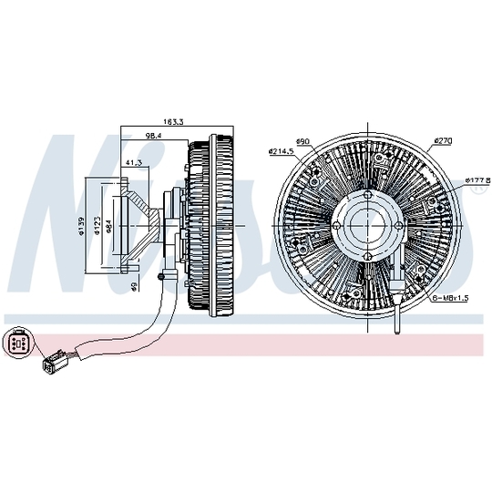 86166 - Clutch, radiator fan 