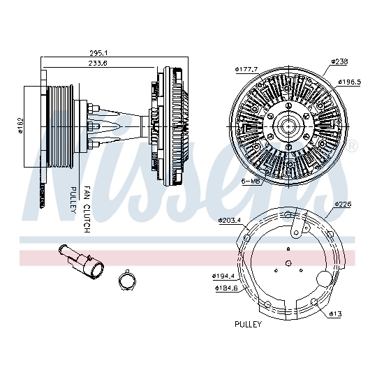 86088 - Sidur, radiaatoriventilaator 