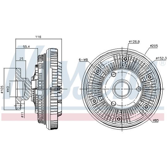 86090 - Clutch, radiator fan 