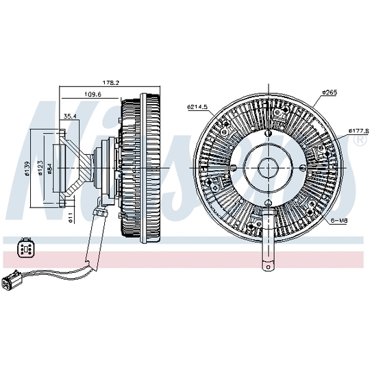 86168 - Sidur, radiaatoriventilaator 