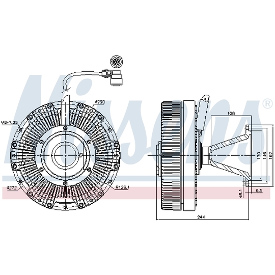 86140 - Sidur, radiaatoriventilaator 