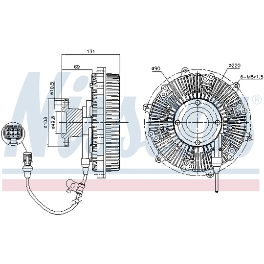 86164 - Sidur, radiaatoriventilaator 