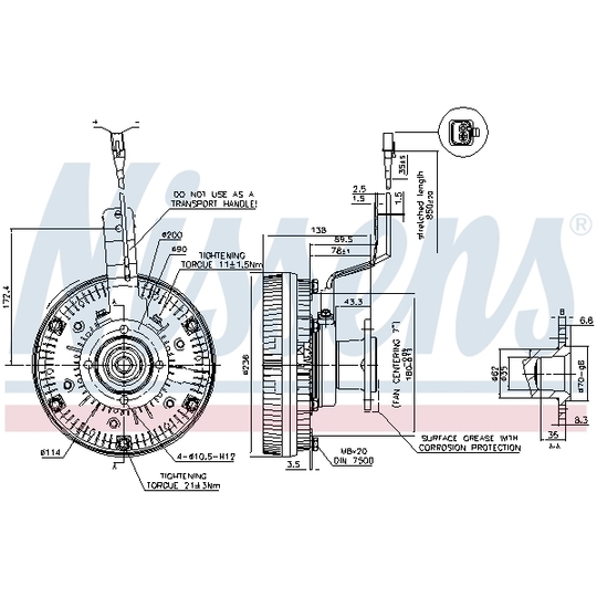 86079 - Clutch, radiator fan 