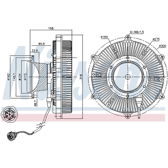 86169 - Clutch, radiator fan 