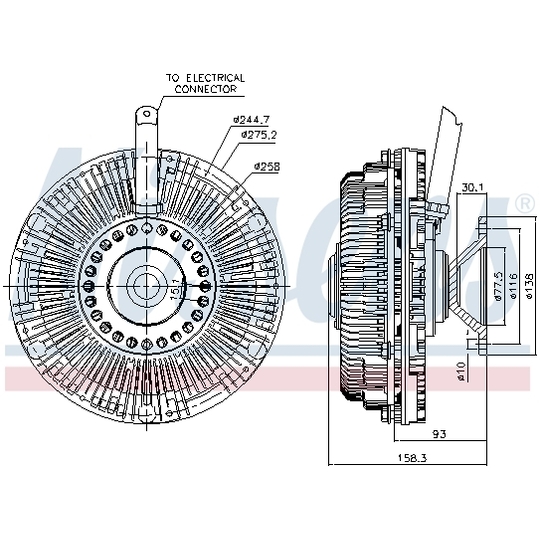 86182 - Sidur, radiaatoriventilaator 