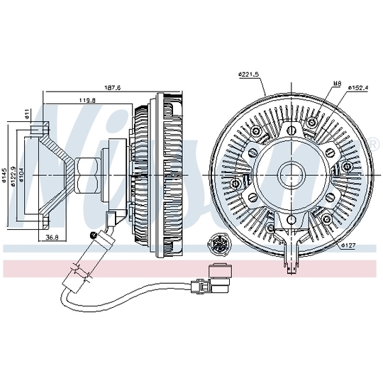 86238 - Sidur, radiaatoriventilaator 