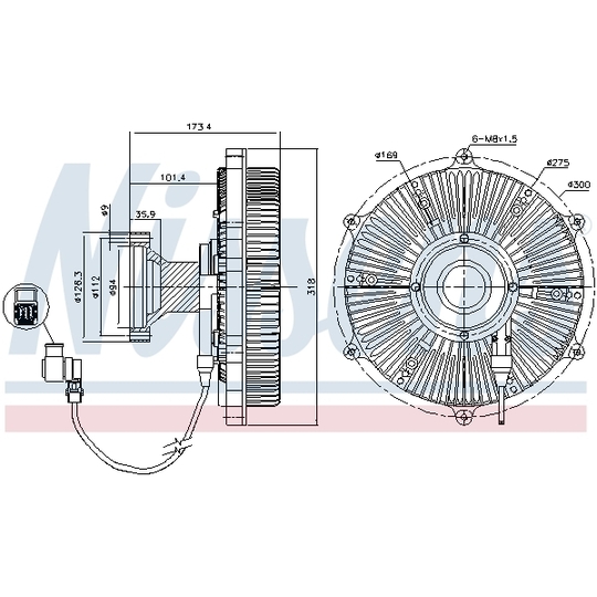 86170 - Sidur, radiaatoriventilaator 