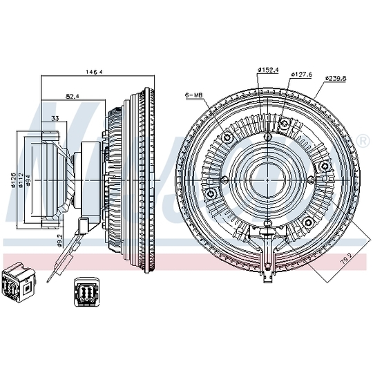 86199 - Sidur, radiaatoriventilaator 